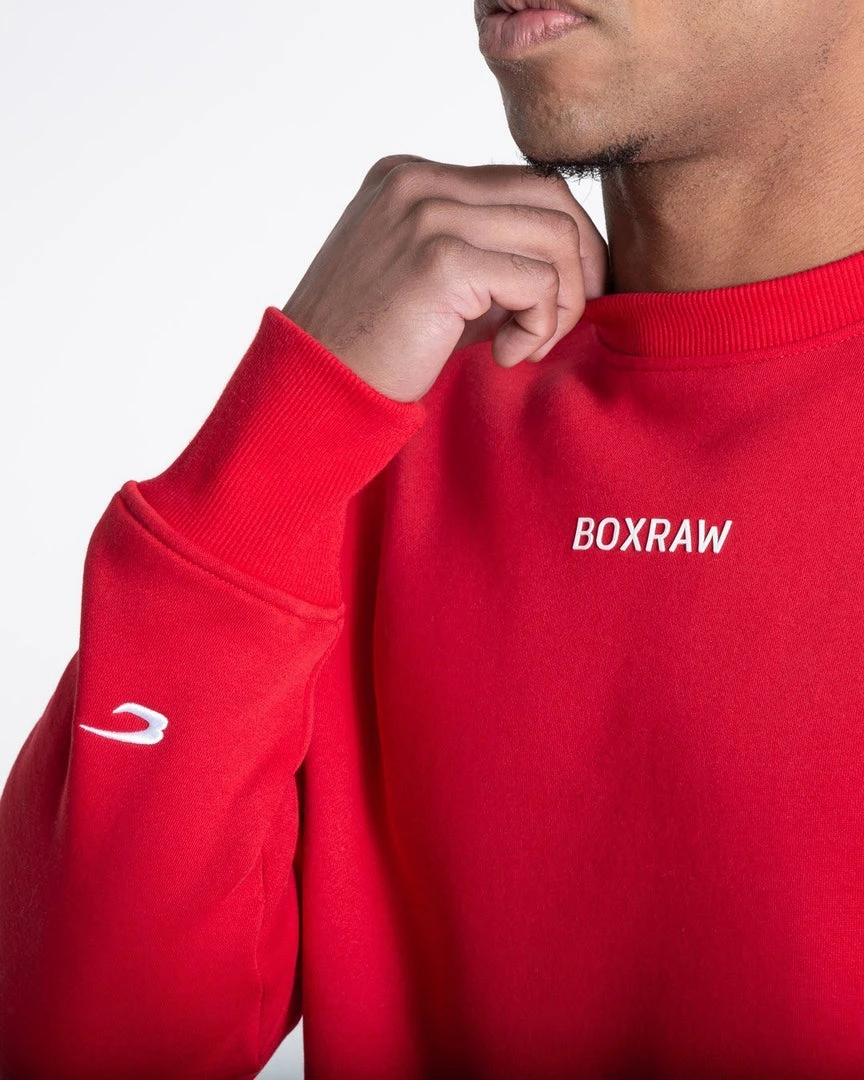 BOXRAW Men Clothing Johnson Sweatshirt - Red 7 BOXRAW Men Clothing Johnson Sweatshirt - Red