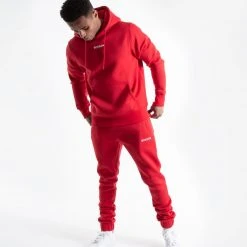 BOXRAW Men Johnson Hoodie - Red Clothing