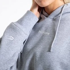 BOXRAW Women Johnson Cropped Hoodie - Grey Clothing 14 BOXRAW Women Johnson Cropped Hoodie - Grey Clothing