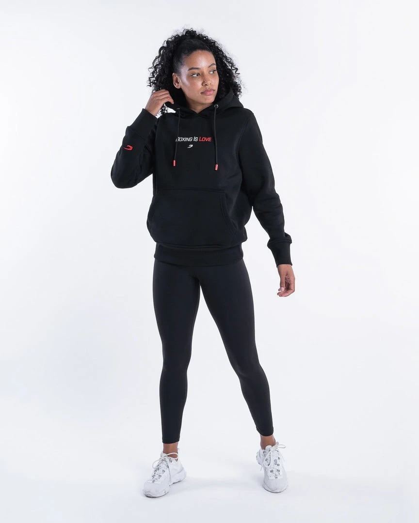 BOXRAW Women Boxing Is Love Hoodie - Black 2 BOXRAW Women Boxing Is Love Hoodie - Black
