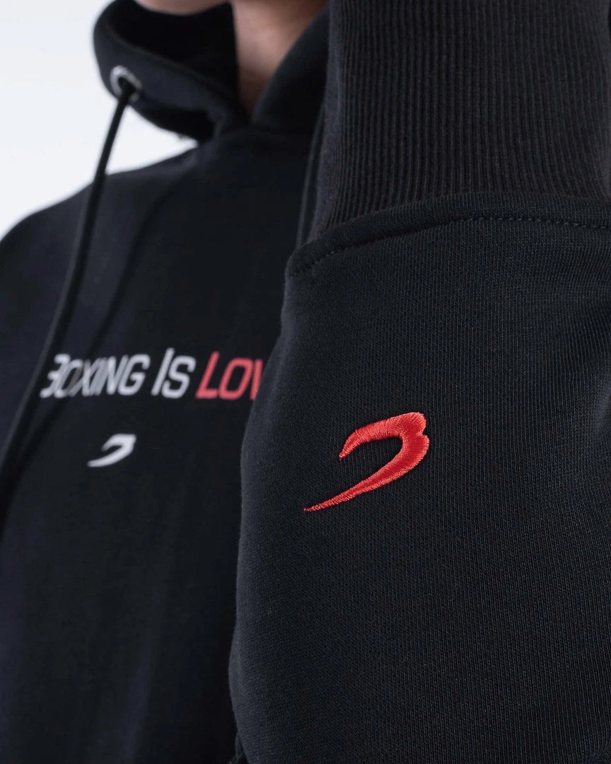 BOXRAW Women Boxing Is Love Hoodie - Black 6 BOXRAW Women Boxing Is Love Hoodie - Black