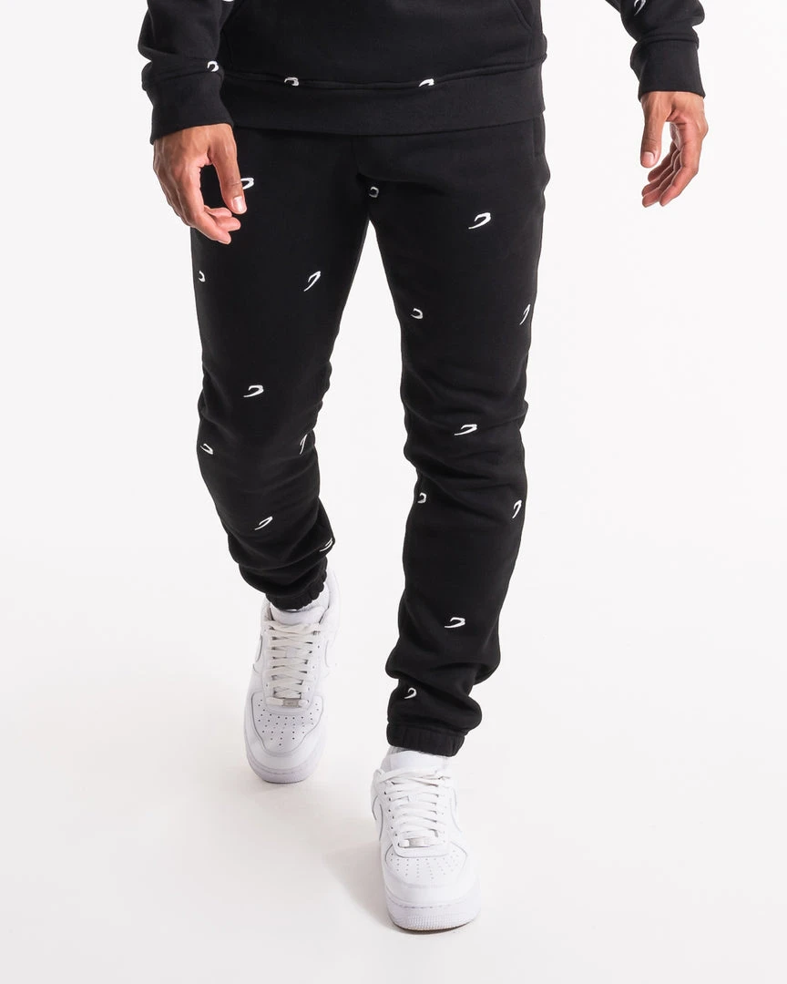 BOXRAW Men All Over Strike Bottoms - Black Clothing 1 BOXRAW Men All Over Strike Bottoms - Black Clothing