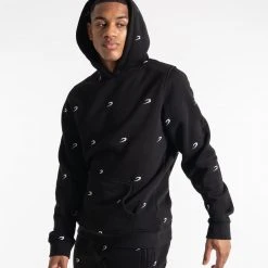 BOXRAW Men All Over Strike Hoodie - Black Clothing 11 BOXRAW Men All Over Strike Hoodie - Black Clothing