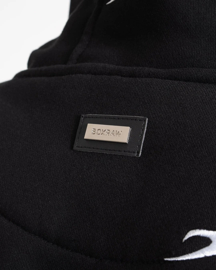 BOXRAW Men All Over Strike Hoodie - Black Clothing 6 BOXRAW Men All Over Strike Hoodie - Black Clothing