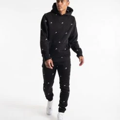 BOXRAW Men All Over Strike Hoodie - Black Clothing 15 BOXRAW Men All Over Strike Hoodie - Black Clothing