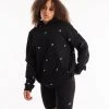 BOXRAW Women All Over Strike Hoodie - Black