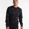 BOXRAW Men Clothing All Over Strike Sweatshirt - Black