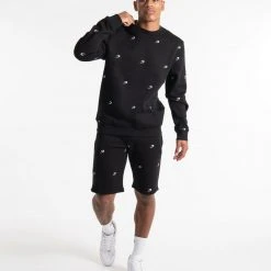 BOXRAW Men Clothing All Over Strike Sweatshirt - Black