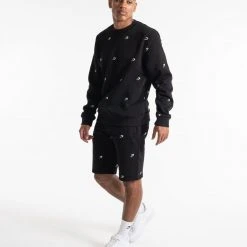 BOXRAW Men Clothing All Over Strike Sweatshirt - Black