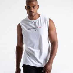 BOXRAW Men Clothing Boxing Is Love Muscle Tank - White