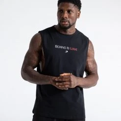 BOXRAW Men Boxing Is Love Muscle Tank - Black Clothing