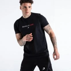 BOXRAW Men Boxing Is Love T-Shirt - Black