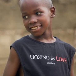 BOXRAW Men Boxing Is Love Muscle Tank - Black Clothing