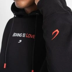 BOXRAW Men Boxing Is Love Hoodie - Black