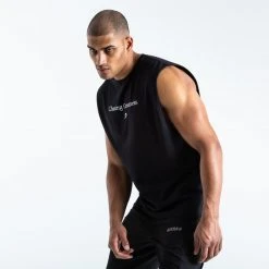 BOXRAW Men Chasing Greatness Muscle Tank - Black