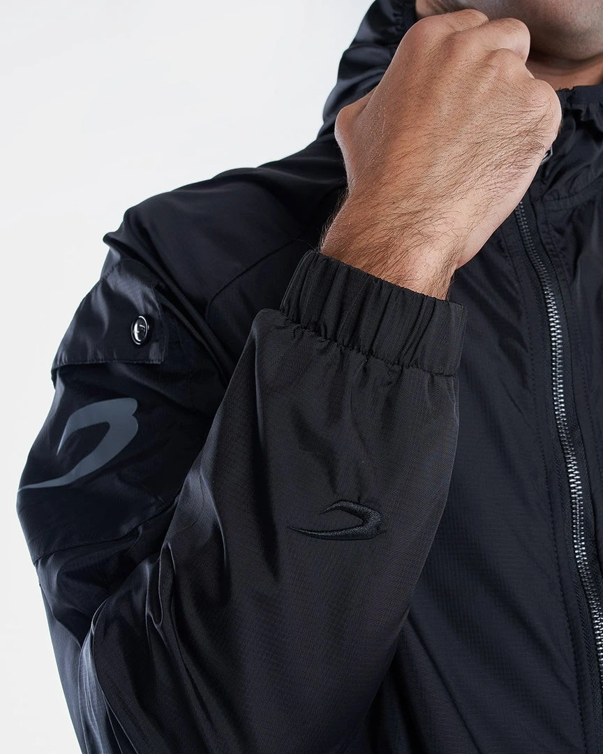 BOXRAW Men New Releases Dundee Windbreaker Jacket - Black 10 BOXRAW Men New Releases Dundee Windbreaker Jacket - Black