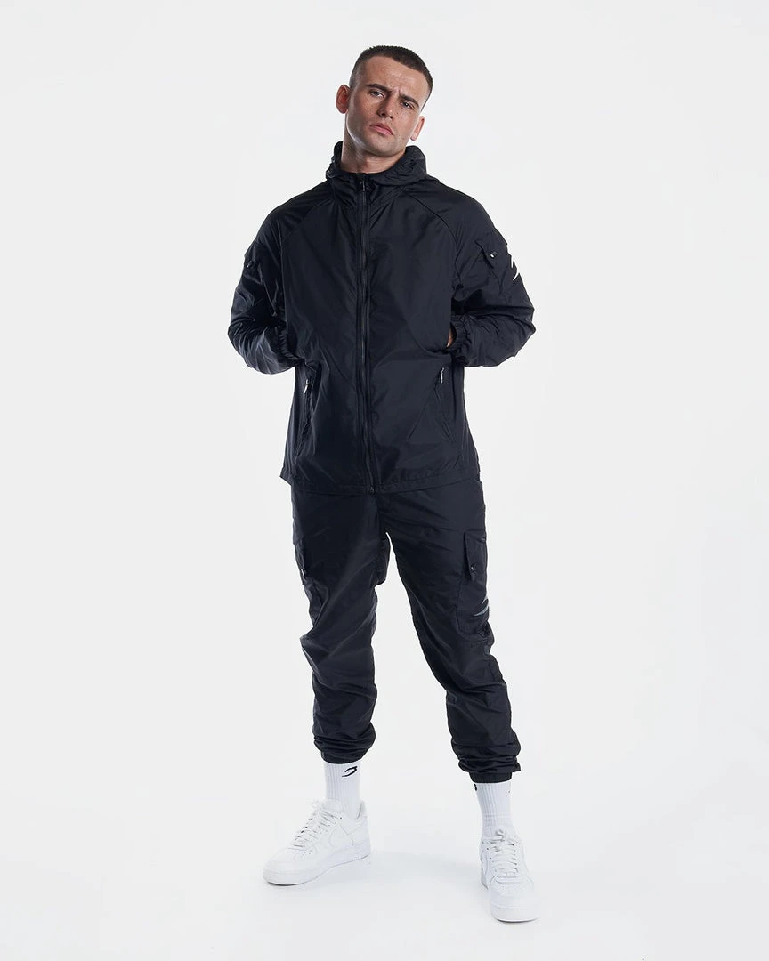 BOXRAW Men New Releases Dundee Windbreaker Jacket - Black 2 BOXRAW Men New Releases Dundee Windbreaker Jacket - Black