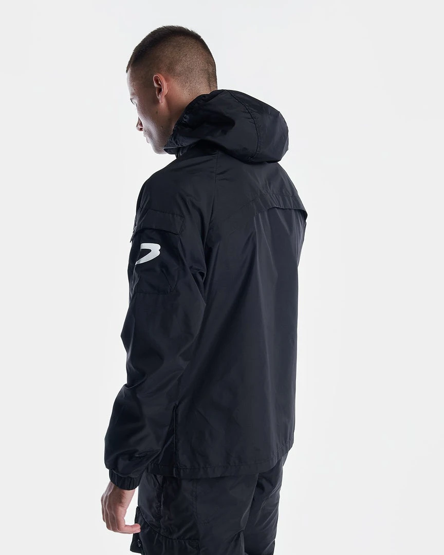 BOXRAW Men New Releases Dundee Windbreaker Jacket - Black 4 BOXRAW Men New Releases Dundee Windbreaker Jacket - Black