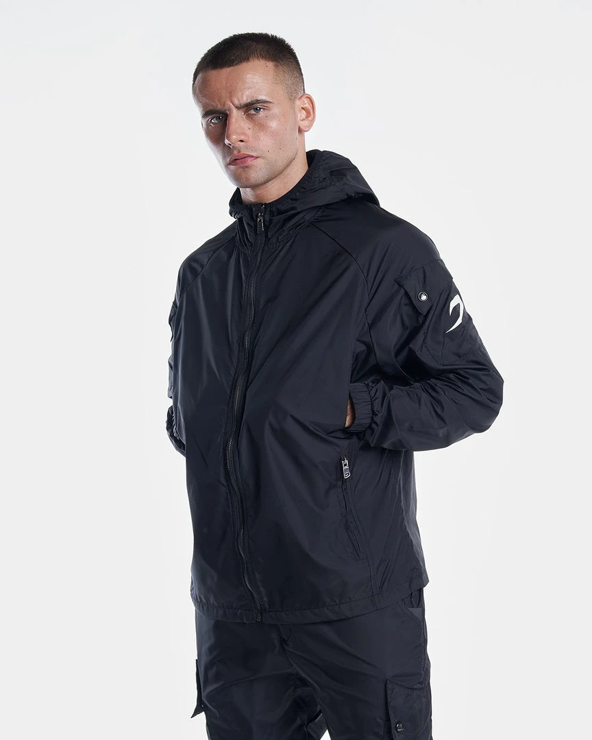 BOXRAW Men New Releases Dundee Windbreaker Jacket - Black 5 BOXRAW Men New Releases Dundee Windbreaker Jacket - Black