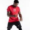 BOXRAW Men Clothing HRDR FSTR SMTR T-Shirt - Red