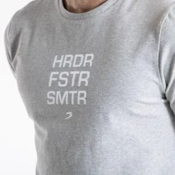 BOXRAW Men HRDR FSTR SMTR T-Shirt - Grey Clothing 11 BOXRAW Men HRDR FSTR SMTR T-Shirt - Grey Clothing