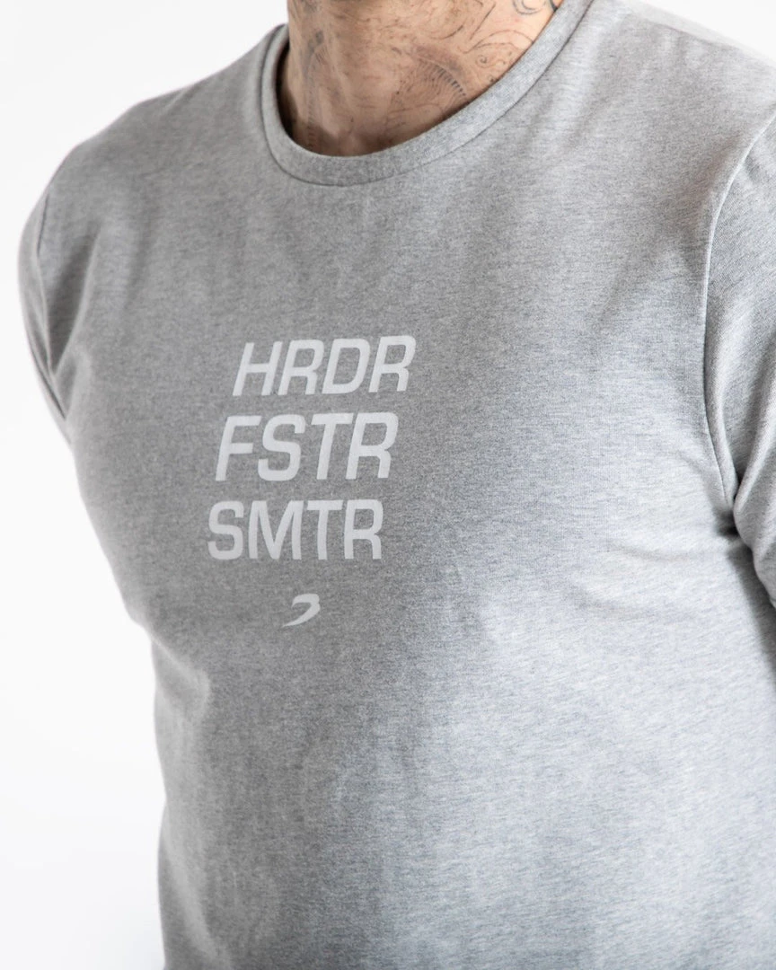 BOXRAW Men HRDR FSTR SMTR T-Shirt - Grey Clothing 6 BOXRAW Men HRDR FSTR SMTR T-Shirt - Grey Clothing