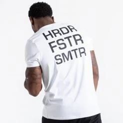 BOXRAW Men HRDR FSTR SMTR T-Shirt - White Clothing
