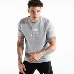 BOXRAW Men HRDR FSTR SMTR T-Shirt - Grey Clothing 9 BOXRAW Men HRDR FSTR SMTR T-Shirt - Grey Clothing