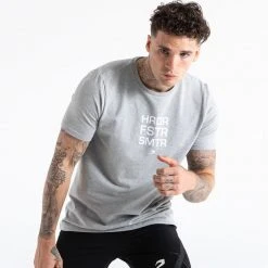 BOXRAW Men HRDR FSTR SMTR T-Shirt - Grey Clothing 8 BOXRAW Men HRDR FSTR SMTR T-Shirt - Grey Clothing
