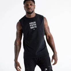 BOXRAW Men Clothing HRDR FSTR SMTR Muscle Tank - Black