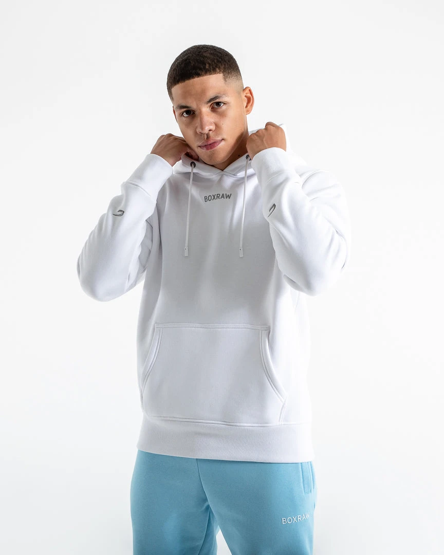 BOXRAW Men Clothing Johnson Hoodie - White 1 BOXRAW Men Clothing Johnson Hoodie - White