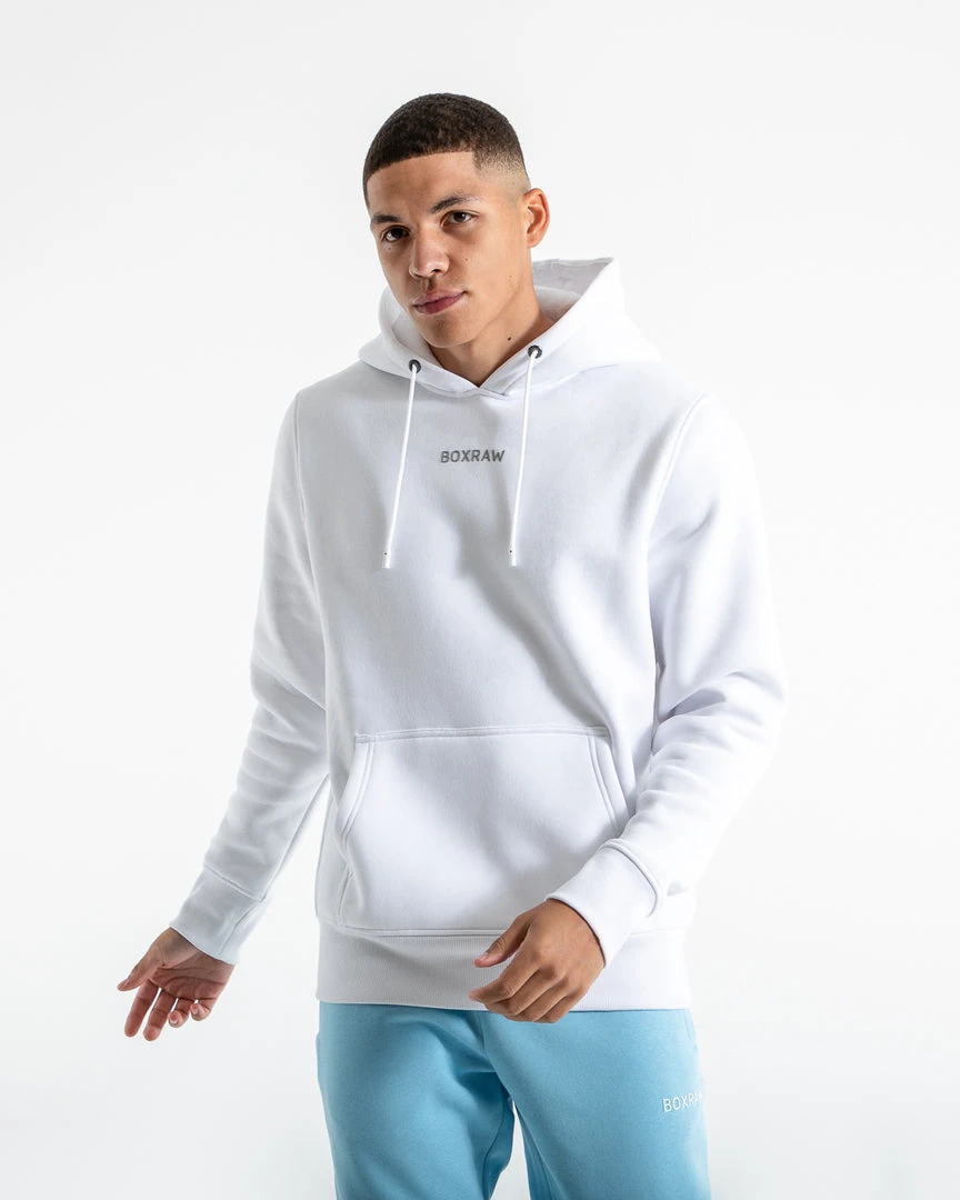 BOXRAW Men Clothing Johnson Hoodie - White 4 BOXRAW Men Clothing Johnson Hoodie - White