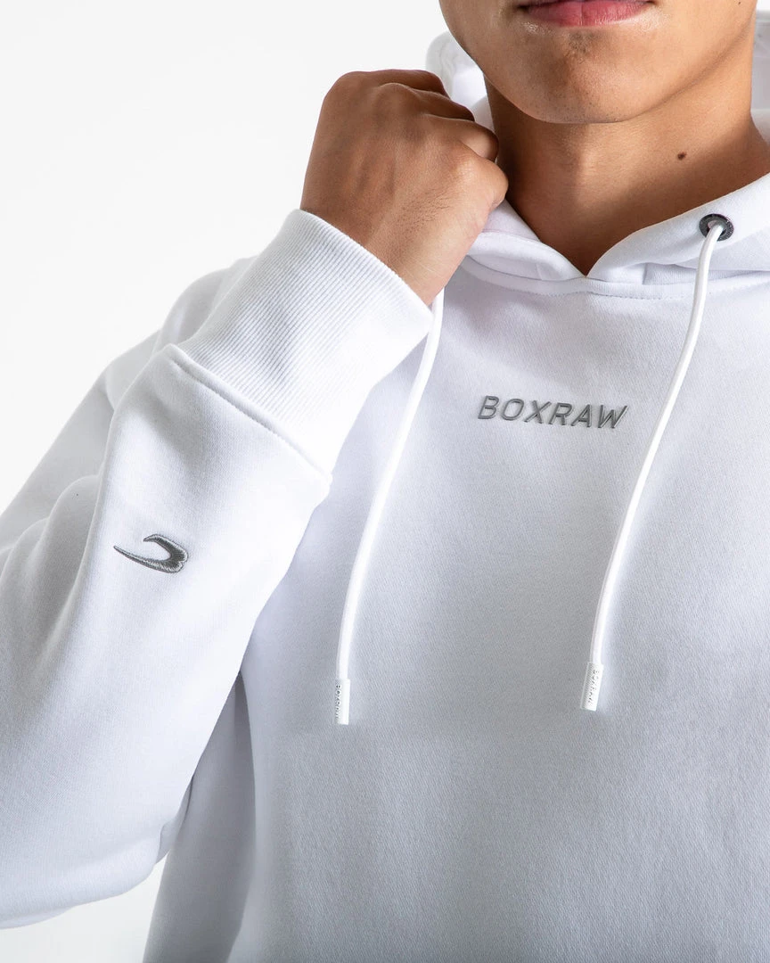 BOXRAW Men Clothing Johnson Hoodie - White 6 BOXRAW Men Clothing Johnson Hoodie - White