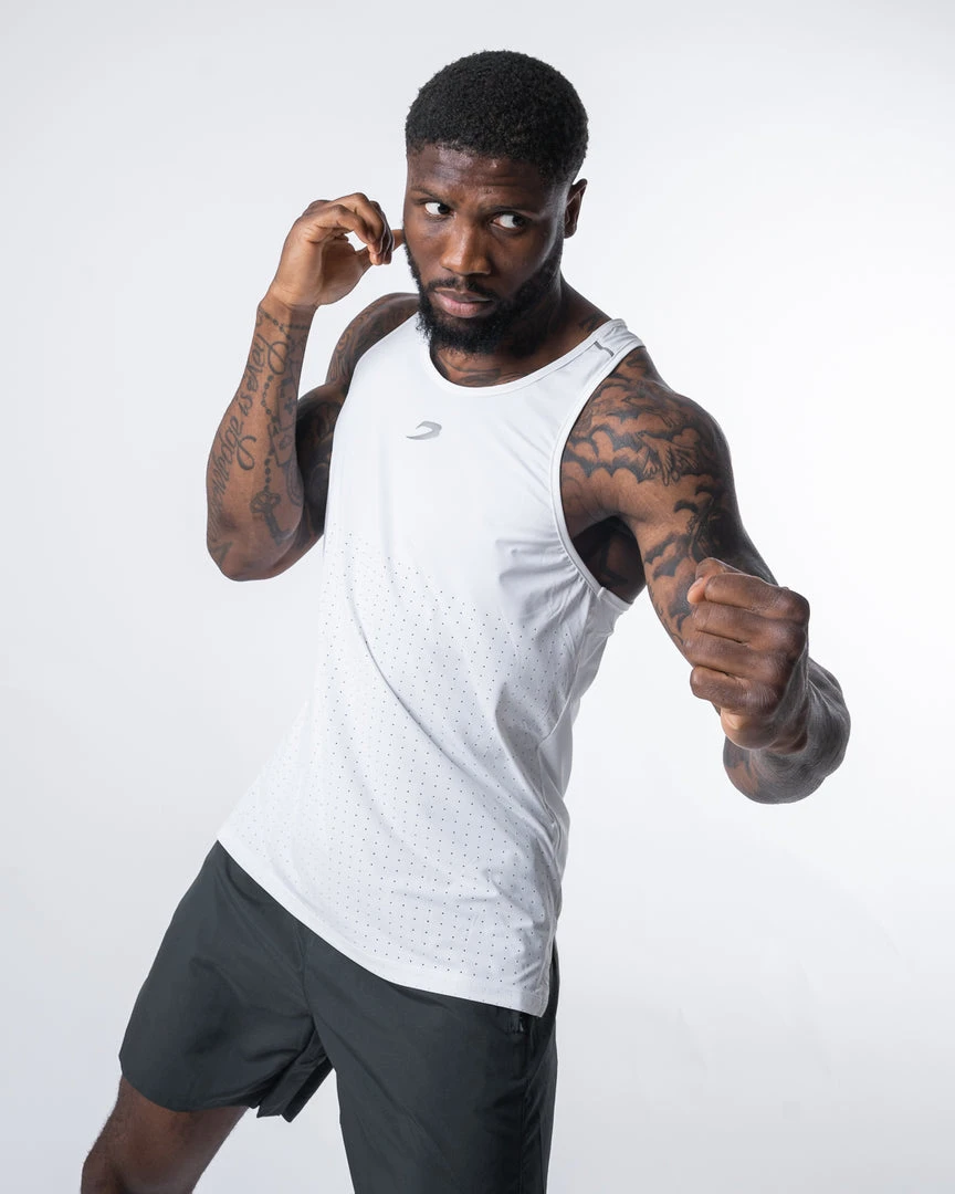 BOXRAW Men Langford Tank - White 3 BOXRAW Men Langford Tank - White