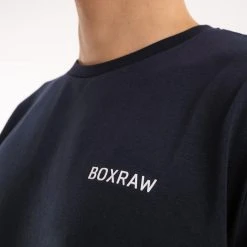 BOXRAW Men BOXRAW Long Sleeve T-Shirt - Navy Clothing