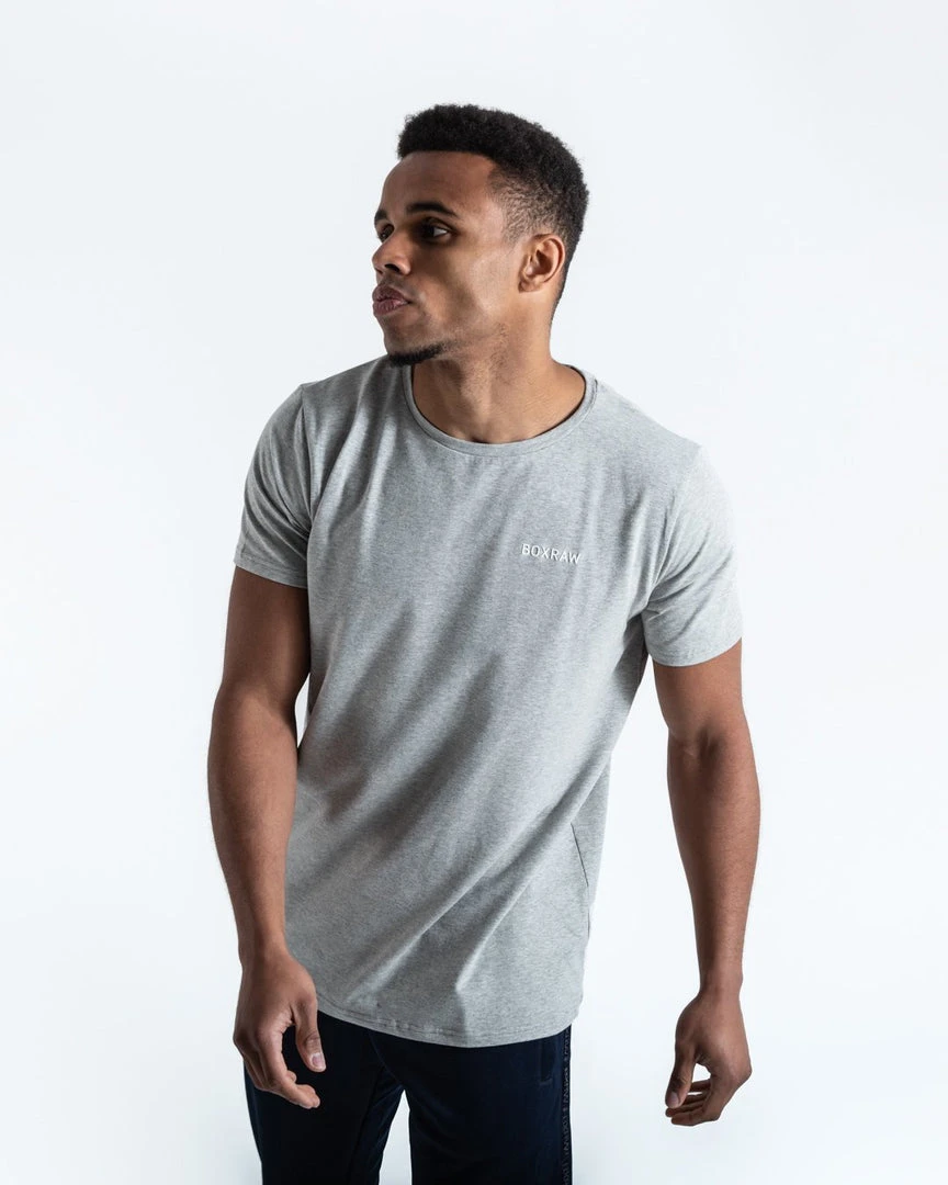 BOXRAW Men BOXRAW T-Shirt - Grey 4 BOXRAW Men BOXRAW T-Shirt - Grey