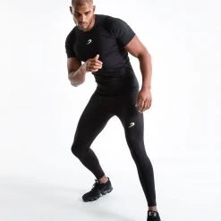 BOXRAW Men Saddler Compression T-Shirt - Black