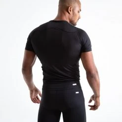 BOXRAW Men Saddler Compression T-Shirt - Black