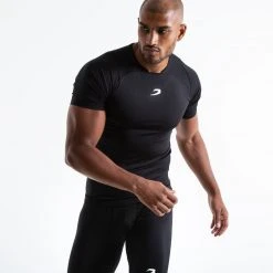 BOXRAW Men Saddler Compression T-Shirt - Black