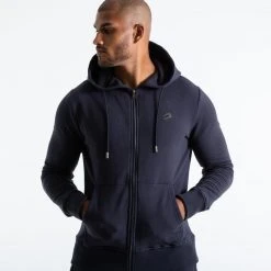 BOXRAW Men Marciano Zip Hoodie - Charcoal