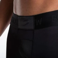 BOXRAW Men Saddler Compression 3/4 Leggings - Black Shorts