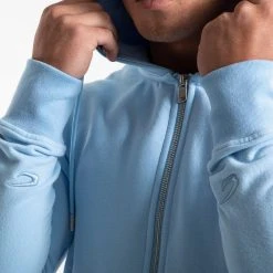 BOXRAW Men Clothing Marciano Zip Hoodie - Baby Blue