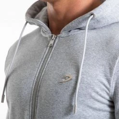 BOXRAW Men Marciano Zip Hoodie - Grey