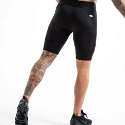 BOXRAW Men Saddler Compression Shorts - Black