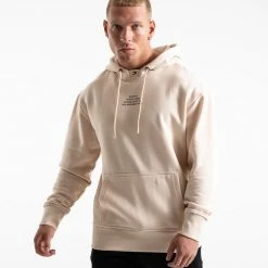 BOXRAW Men Established Unisex Hoodie - Stone Clothing