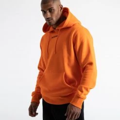 BOXRAW Men Johnson Hoodie - Orange Clothing