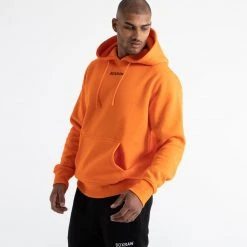BOXRAW Men Johnson Hoodie - Orange Clothing