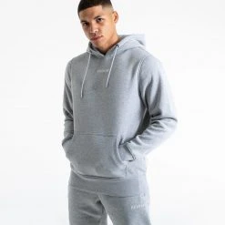 BOXRAW Men Johnson Hoodie - Grey Clothing