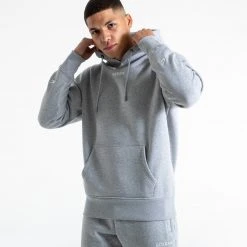 BOXRAW Men Johnson Hoodie - Grey Clothing