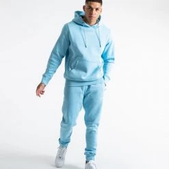 BOXRAW Men Johnson Hoodie - Baby Blue Clothing